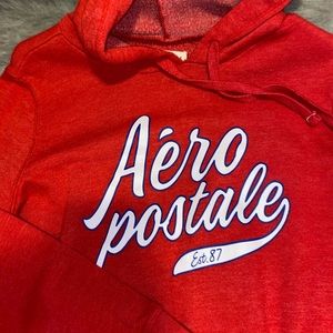 red hoodie